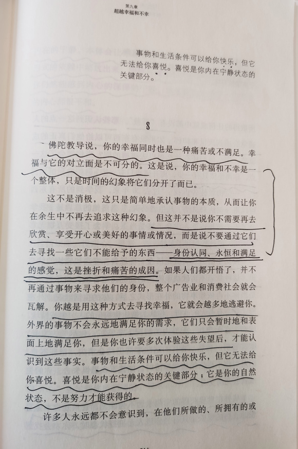 ”《当下的力量》将我们的生命与生活情境区分开来，超越幸福与不幸。