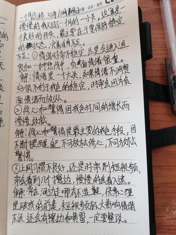 ”一个月小结总结经验教训，望师兄给以指点