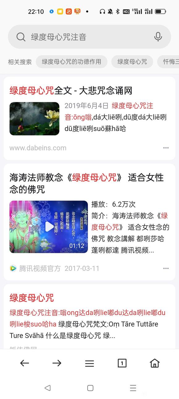 ”发愿念50万绿度母心咒，现1845，打卡