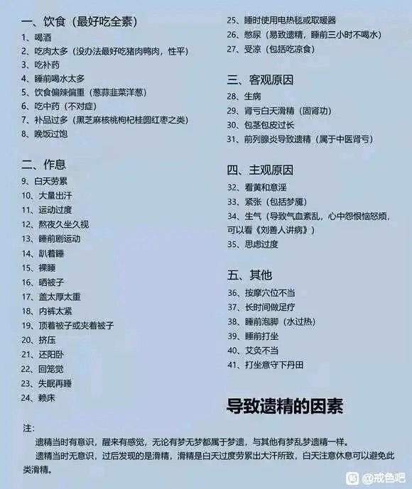 ”刚才做春梦，遗精了，今年的第一次！