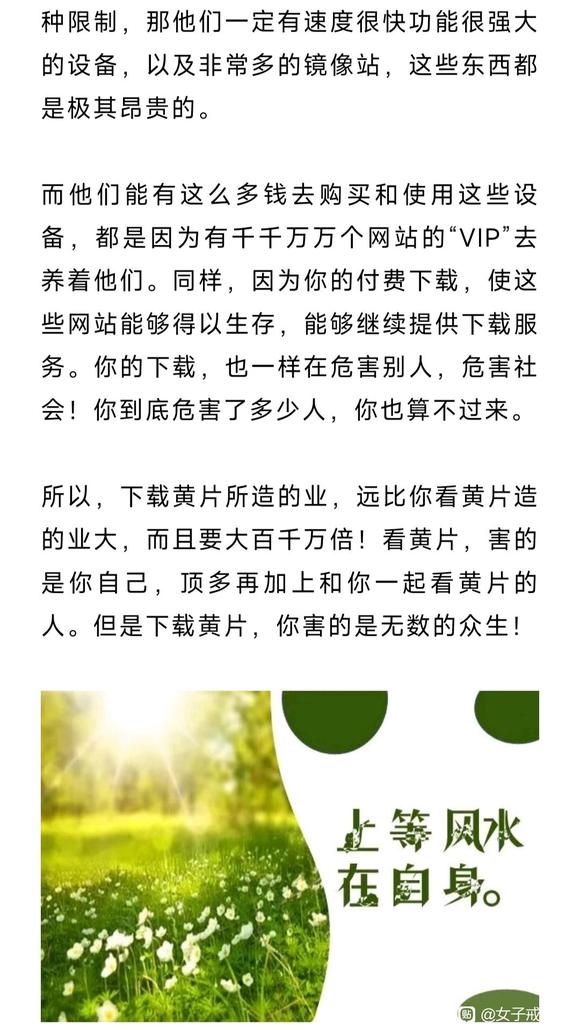 ”果报太大丨劝大家不要下载黄片了（欢迎转发）