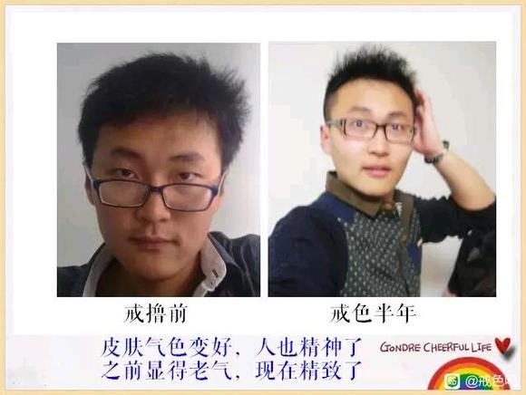 ”百位戒友戒色前后对比图（必看）