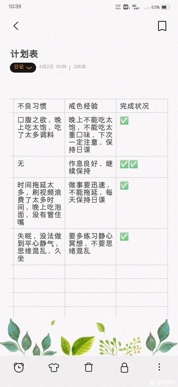 ”戒第125天；十日戒色计划第四天；失眠；